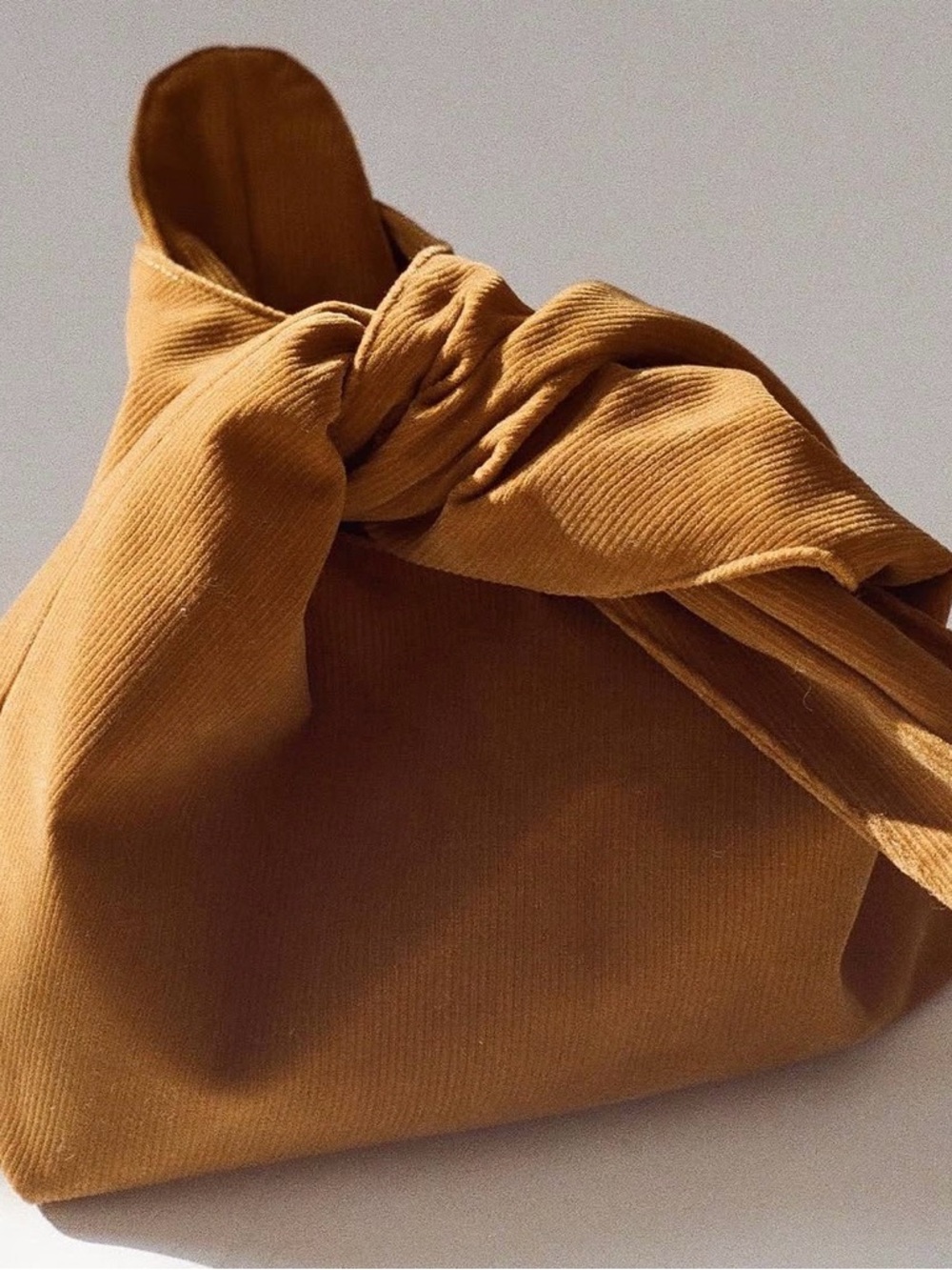 Merit makeup bag camel corduroy clutch